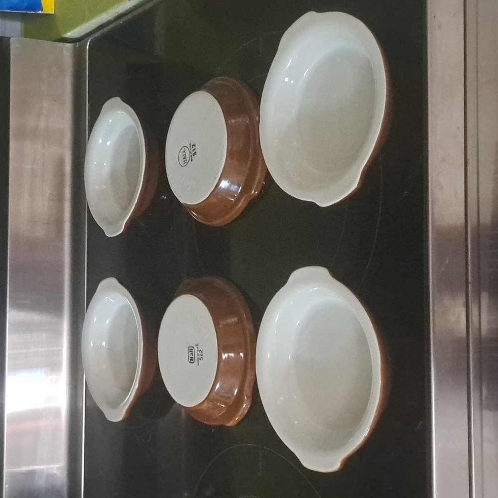 Hall 512 Brown Baking DIshes - Vintage - Set of 6